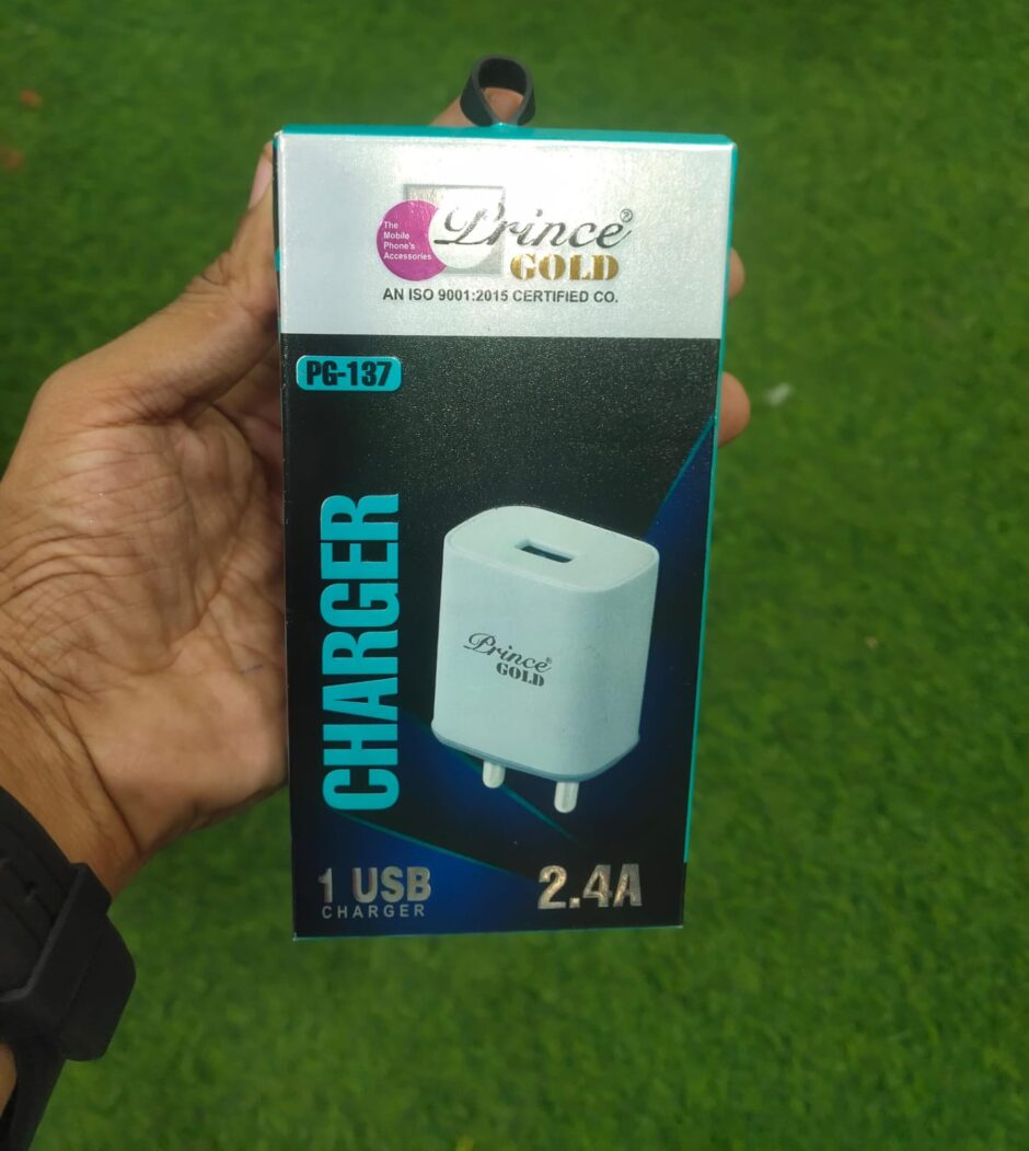 This is a 2.4A USB charger by Prince Gold, model PG-137.